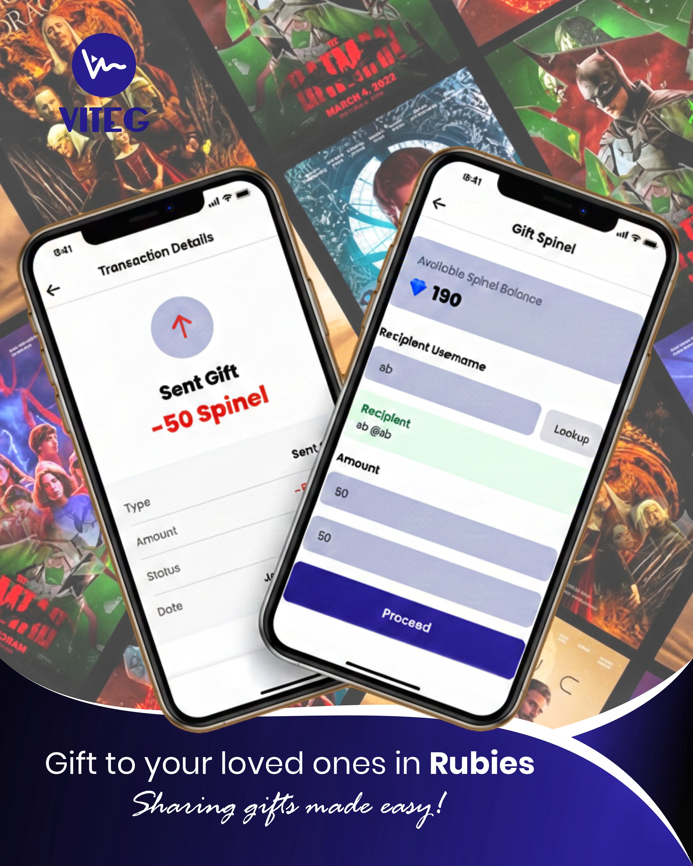 VITEG App showing 4 simple steps to start earning on VITEG